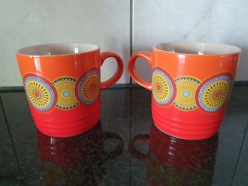 Le Creuset Stoneware Afrique Mug x2