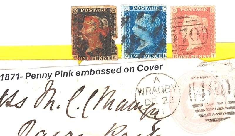 PENNY BLACK, PENNY BLUE, PENNY RED & PENNY PINK (1871).  Read Description very carefully.
