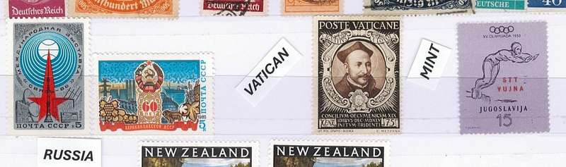 Germany, Russia, Vatican, England, Africa Stamps. Mint and Used. High Value
