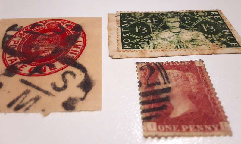 ENGLAND HIGH VALUE STAMPS- PLATE 122