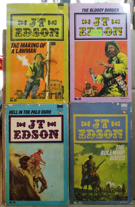 21x Mixed Westerns (14x Cleveland, 6x J.T Edson & 1x Louis L'Amour)