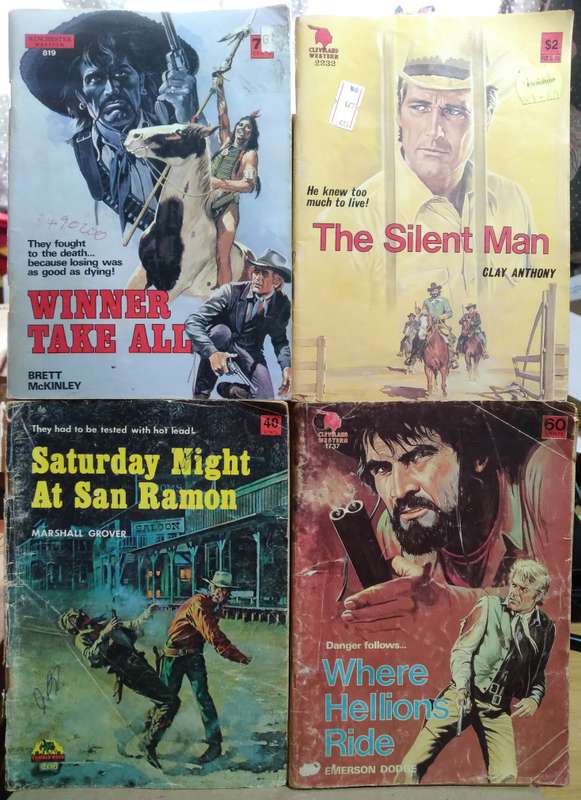 21x Mixed Westerns (14x Cleveland, 6x J.T Edson & 1x Louis L'Amour)