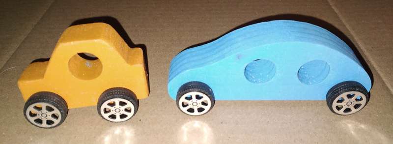 10 Small Wooden Handmade Toy Cars