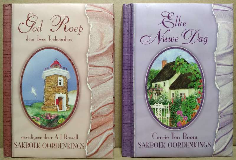2x Sakboekoordenkings Boekies - A.J Russell & Corrie Ten Boom
