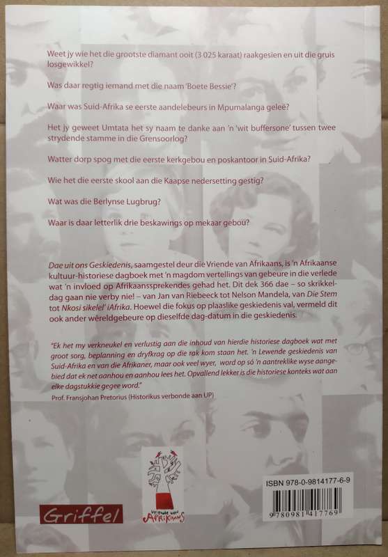 Dae uit ons Geskiedenis - Griffel