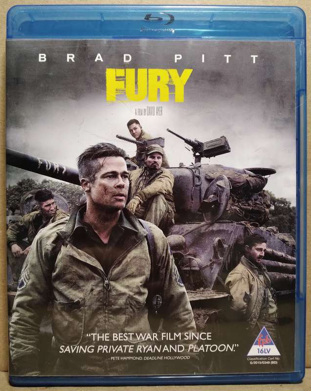 Fury (Blu-Ray DVD)