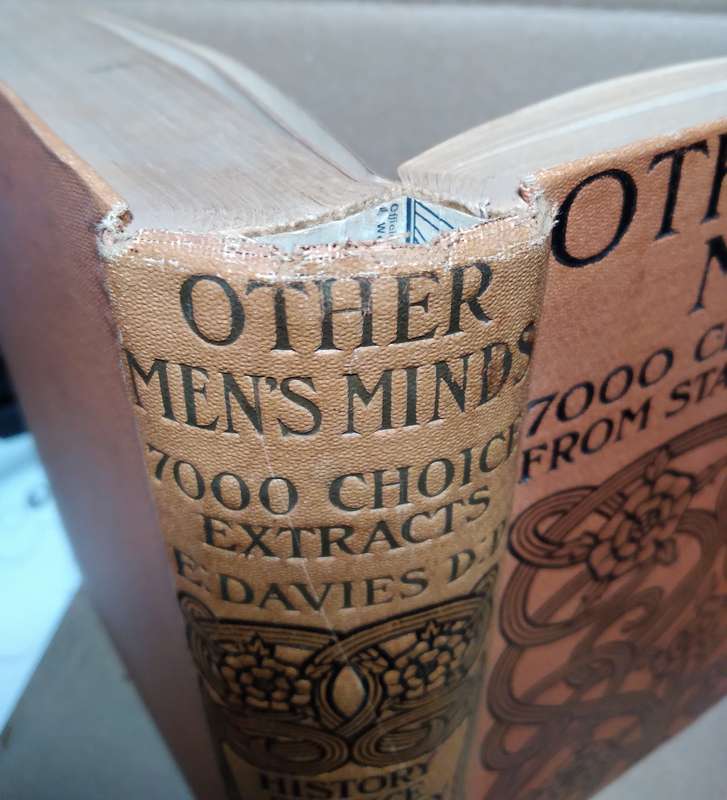 Other Men's Minds 7000 Choice Extracts from Standard Authors (History, Science, Philosophy, Religion