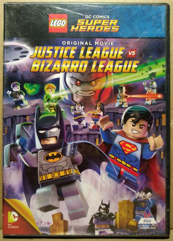 3x Lego DVD's - JL vs Bizarro League + The Lego Batman Movie + The Lego Movie: The 2nd Part