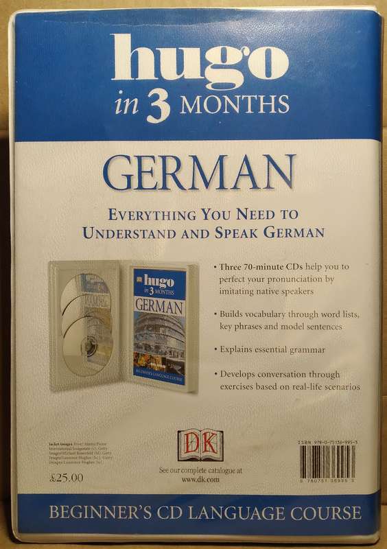 Hugo in 3 Months German - Sigrid-B Martin (3 CD's + Booklet)