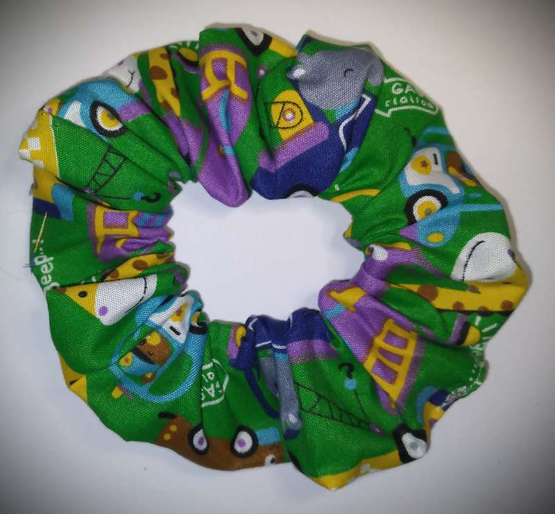 Hair Scrunchies - Totally Cars (Handmade) - Girls
