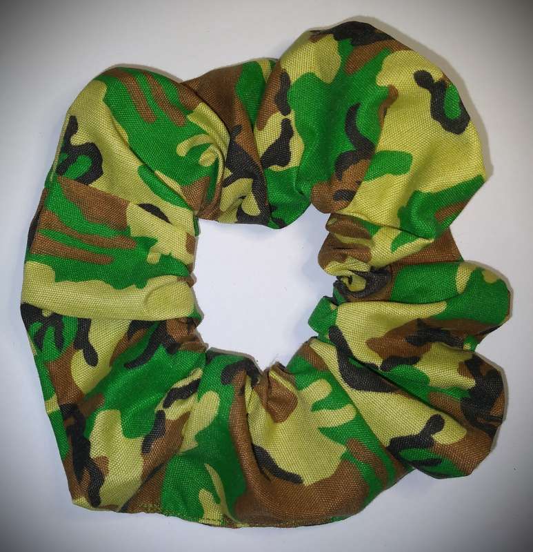 Hair Scrunchies - Camouflage (Handmade)