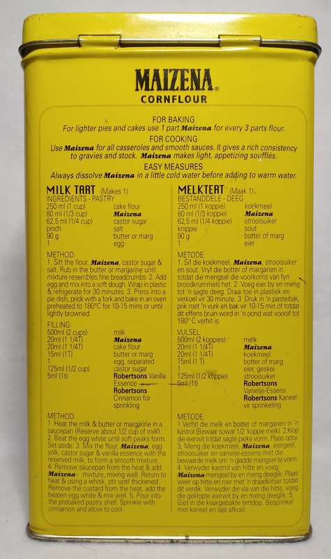 Collectible Tins - Maizena Cornflour / Mielieblom Tin