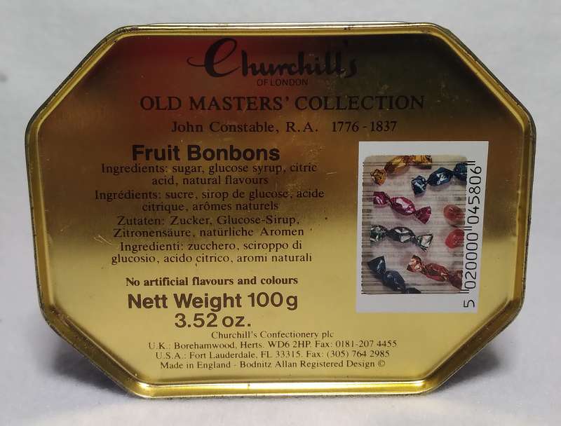 Collectible Tins - Churchills of London Fruit Bonbons Tin