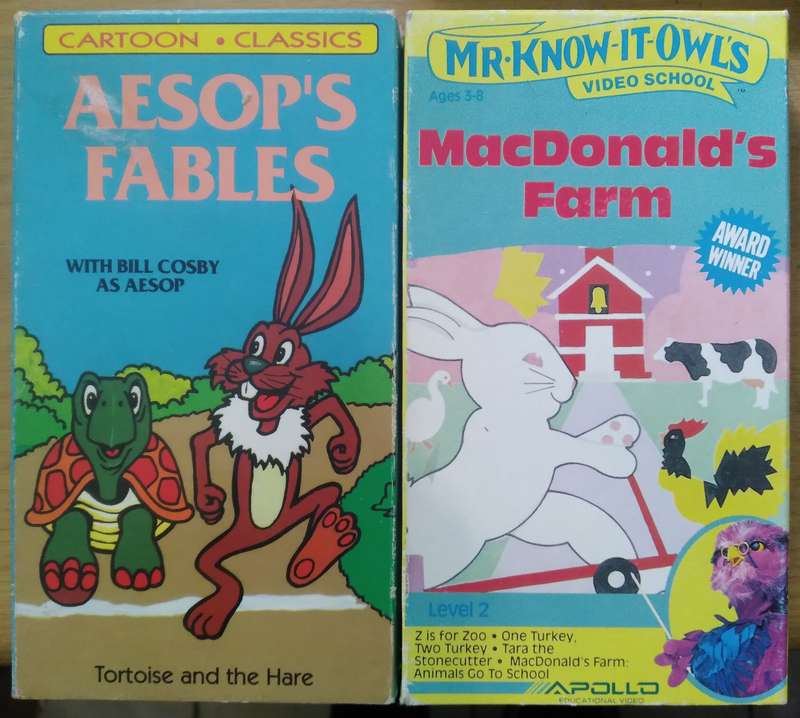 5x Rare Vintage Children's Classics VHS Video Casettes