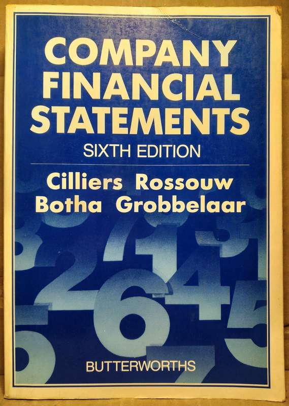 Company Financial Statements - Cilliers Rossouw (6th Edition)