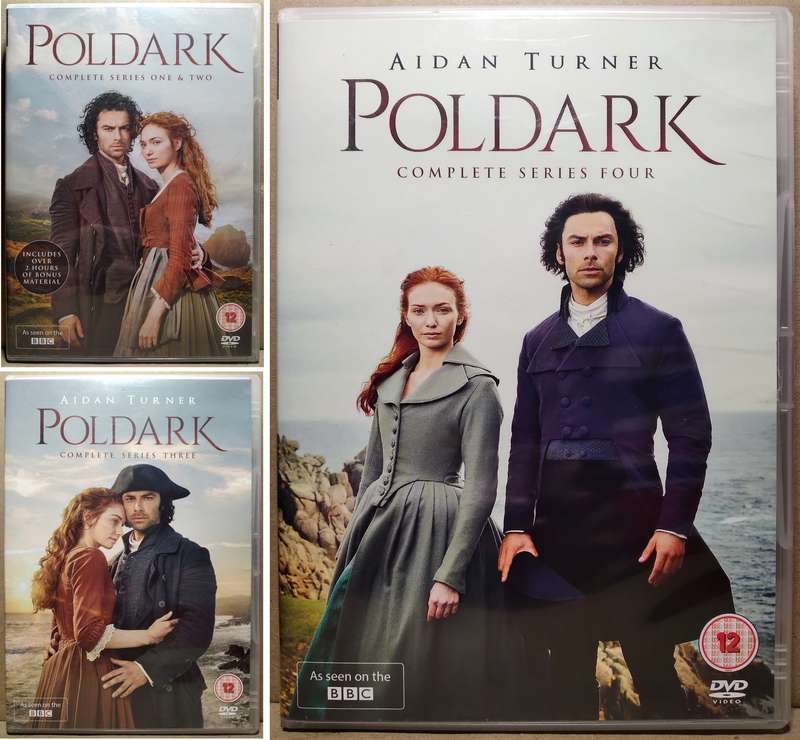 Poldark Complete Seasons 1 - 4 DVD's Disc Sets
