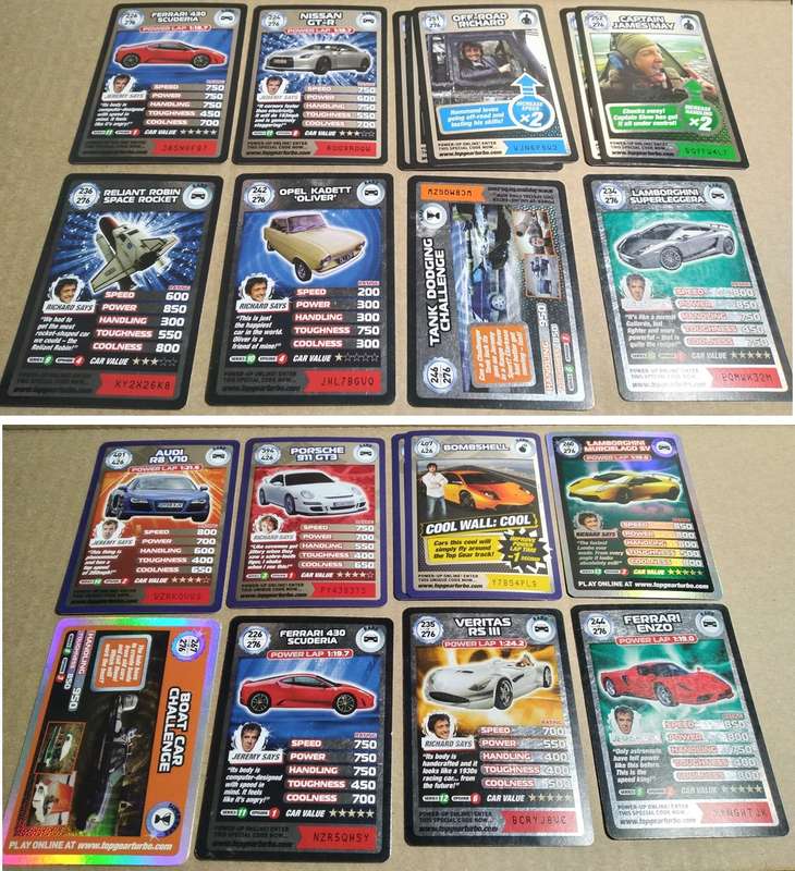 *** SUPER RARE FIND *** Top Gear Stig Helmet Collectors Card Case + 180 Cards