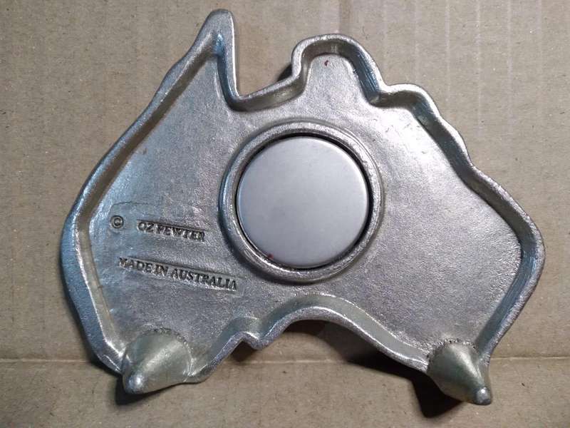Souvenir Clock - Australian Made - Pewter Gift