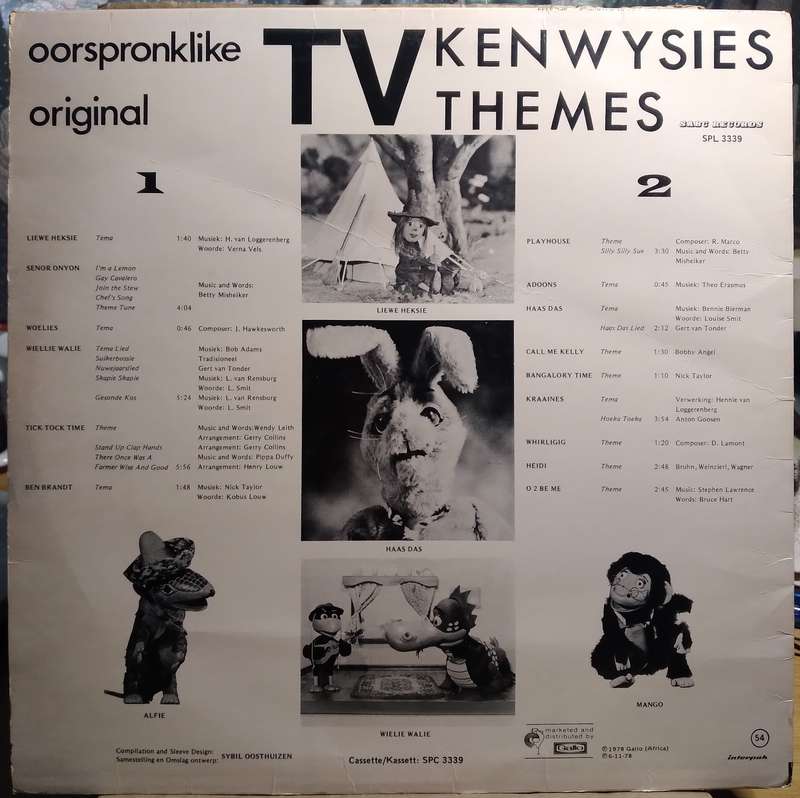 Oorspronklike TV Kenwysies LP
