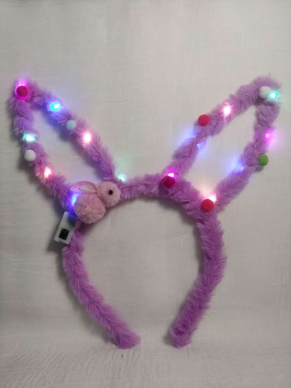 Light-up Bunny Alice Band (Purple)