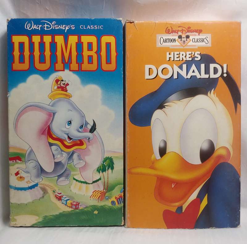 Disney's Dumbo / Here's Donald VHS Combo