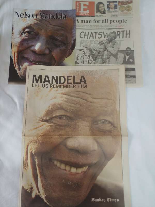 Madiba (Nelson Mandela) Newspapers and Inserts