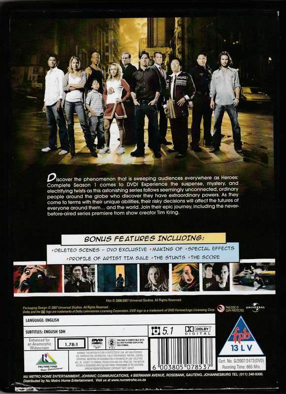Heroes - Complete Season 1
