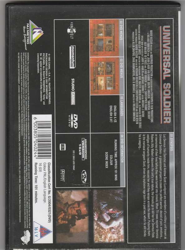 Universal Soldier DVD