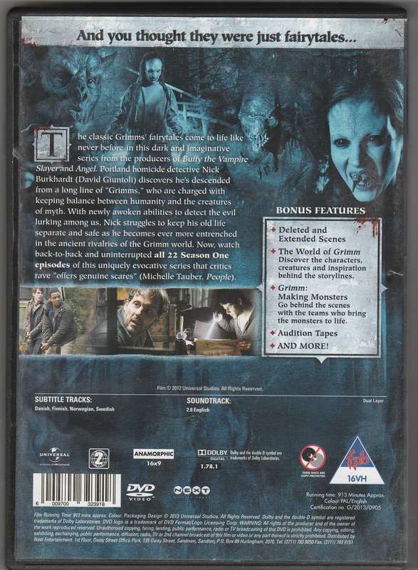 Grimm - Season 1 DVD