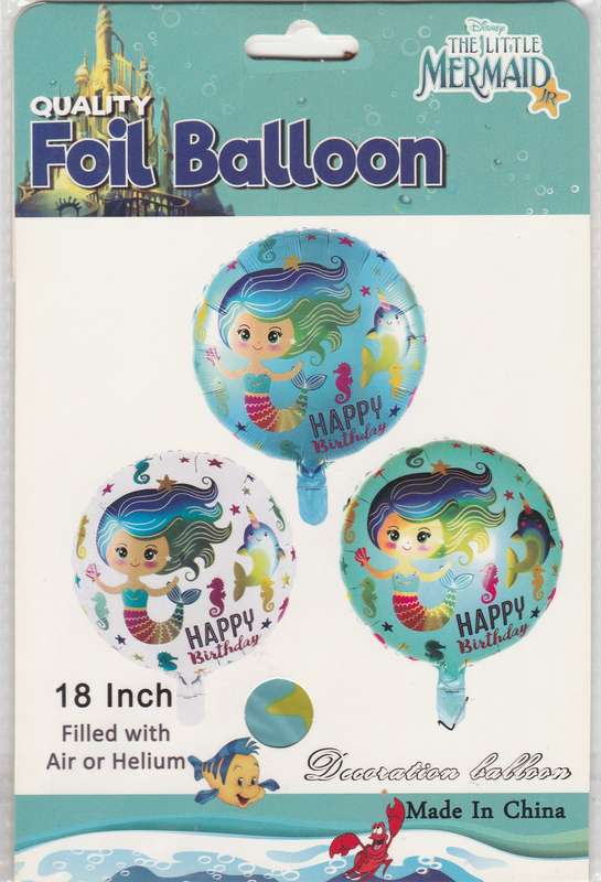 The Little Mermaid JR Foil Balloon