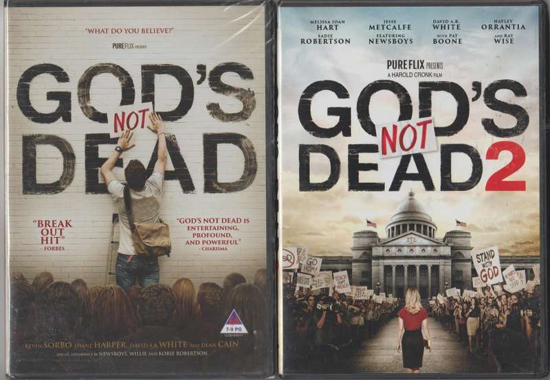God's Not Dead 1 and 2 DVD's