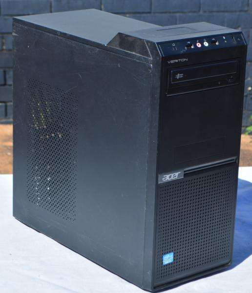 acer q67h2, desktop  pc, Intel pentium cpu g620 , 4gb ram, 500gb hd, vga, dvd, win 11 pro, etc