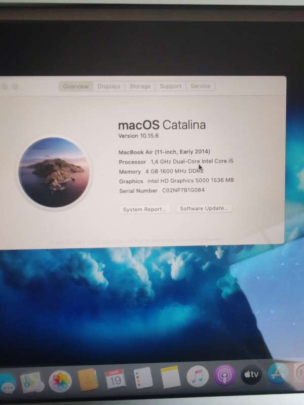 Apple Macbook Air Early 2014 Model | 256 SSD | Core i5 | Ram 4 GB | 11 Inch HD Graphics