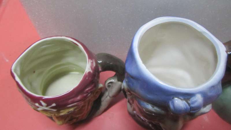 3 x Vintage Toby-style Jugs : Pirates