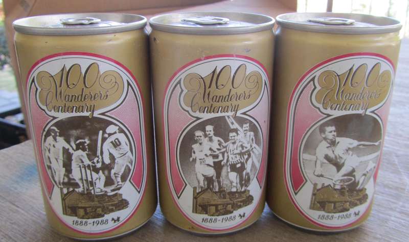 Collectible Beer Cans - Wanderers Club Centenary 1888-1988 : Still Sealed.
