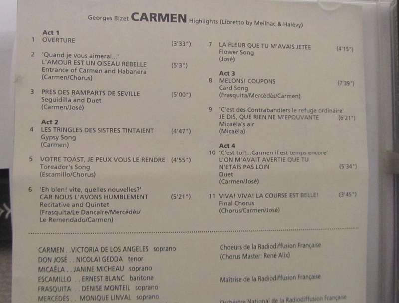 Discovering Opera CD's  - Tosca, La Traviata & Carmen PLUS FREE CD - AIDA