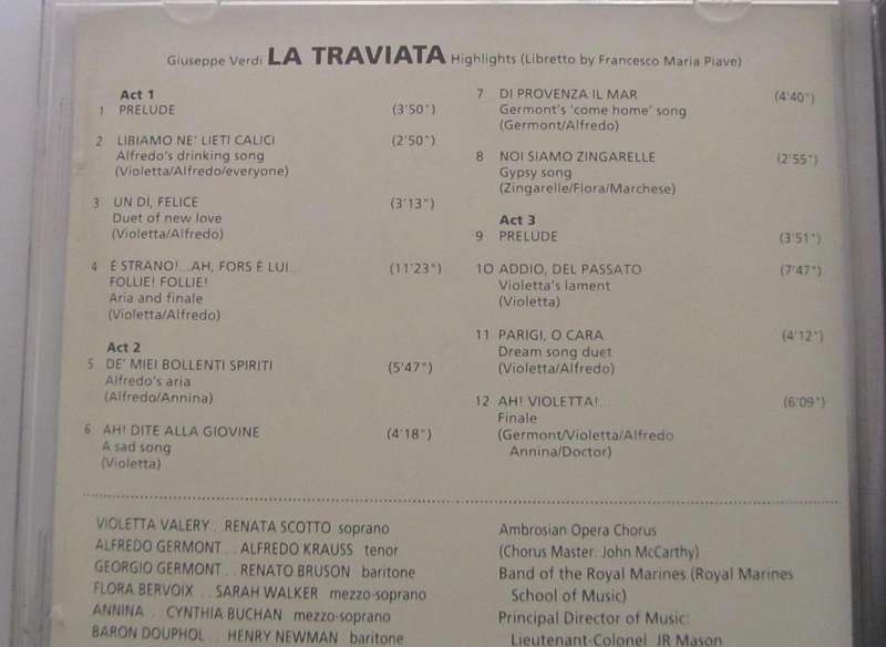 Discovering Opera CD's  - Tosca, La Traviata & Carmen PLUS FREE CD - AIDA