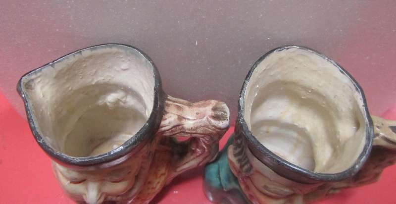 2 x Vintage Toby-style Jugs : Chinese Figures