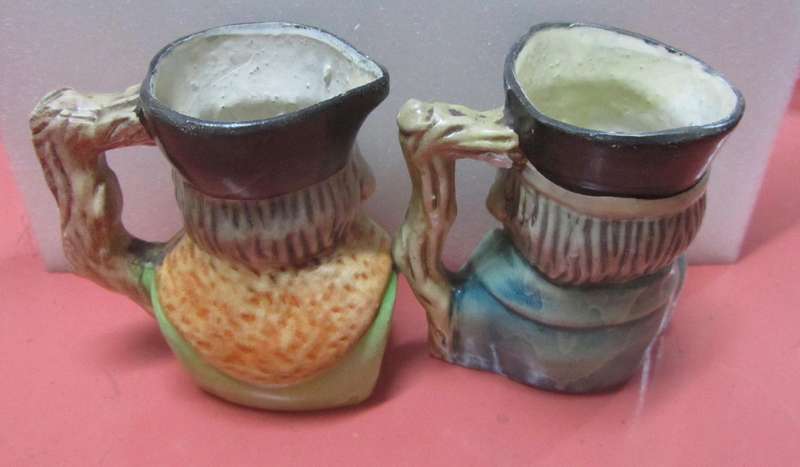 2 x Vintage Toby-style Jugs : Chinese Figures