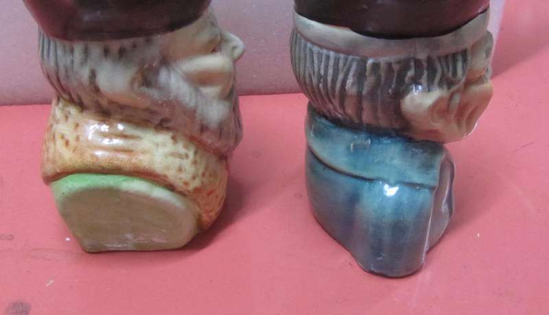 2 x Vintage Toby-style Jugs : Chinese Figures