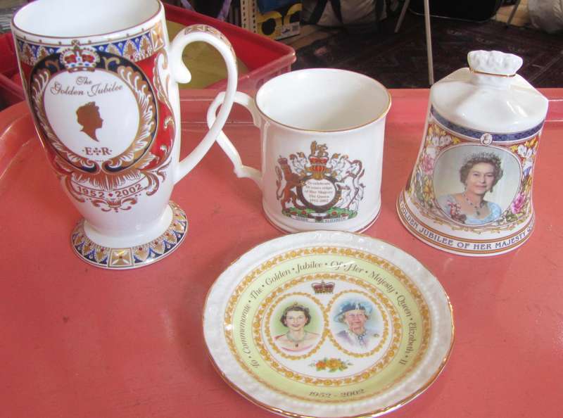 Queen Elizabeth Golden Jubilee 2002 Commemorative Fine China Items