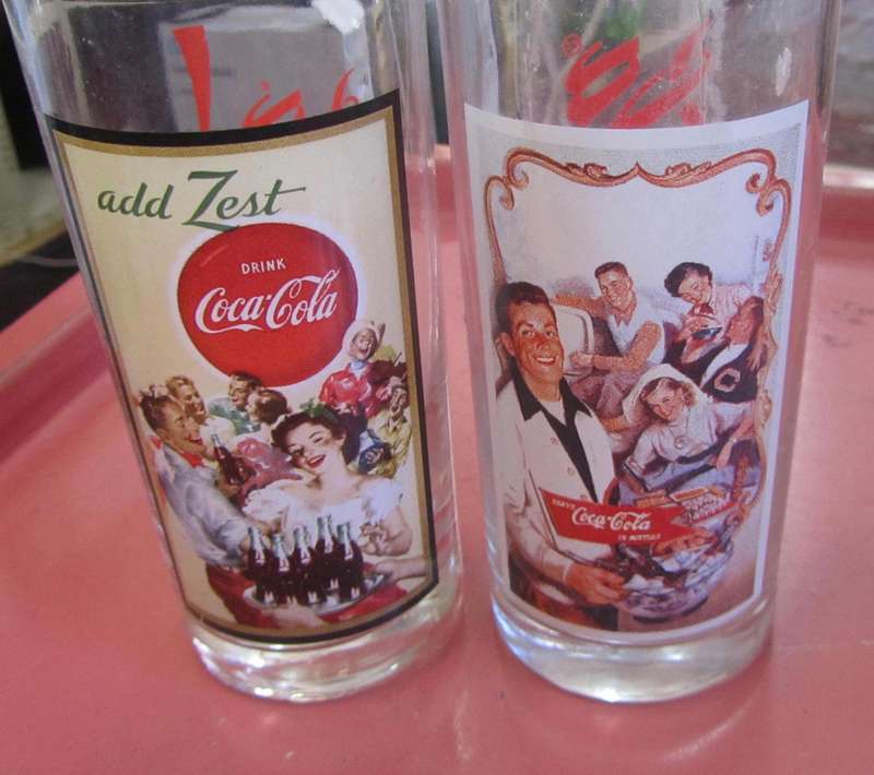 Coca Cola, Coke Drinking Glasses Set - Replica of Vintage Advertisements