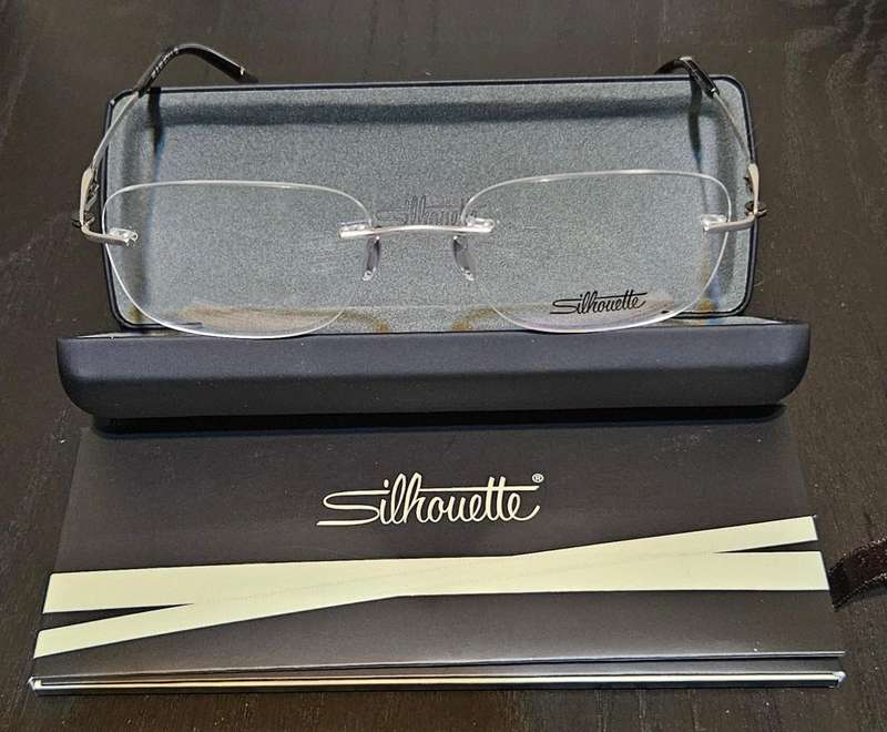 Silhouette 23kt Gold Plated Swarovski Glasses