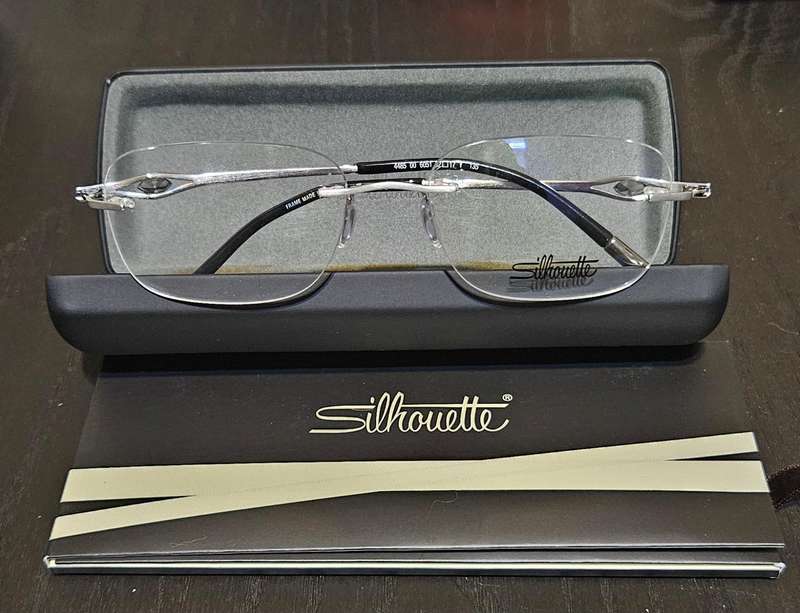 Silhouette 23kt Gold Plated Swarovski Glasses