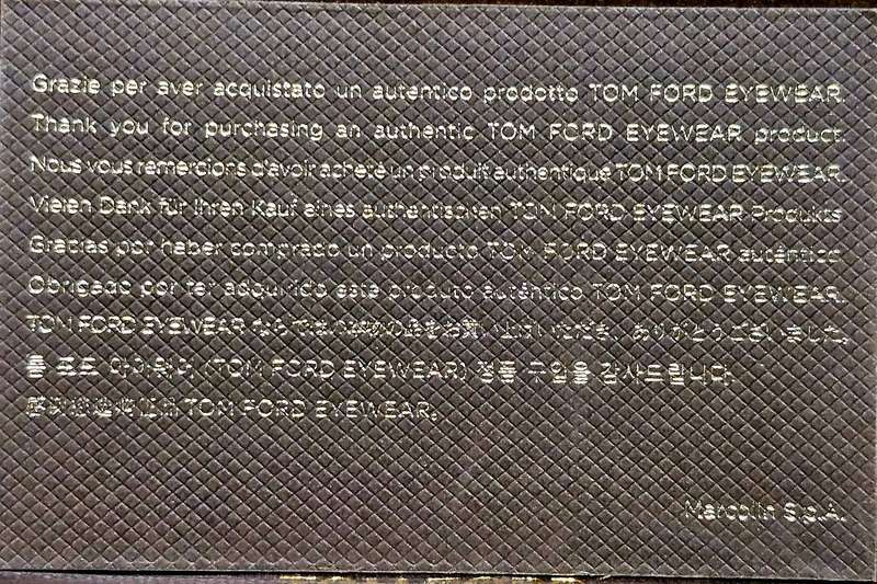 Tom Ford Luxury Spectacles