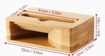 Wooden Smartphone Stand with Acoustic Amplifier