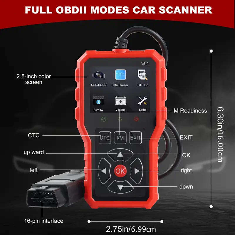 2025 New V 510 OBD2 Scanner Diagnostic Tool