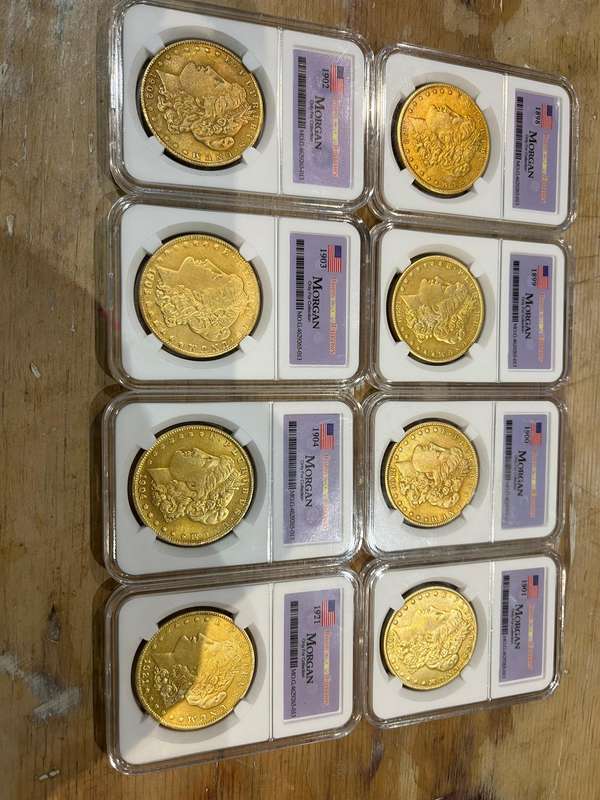 Replica American Morgan Dollars x 8