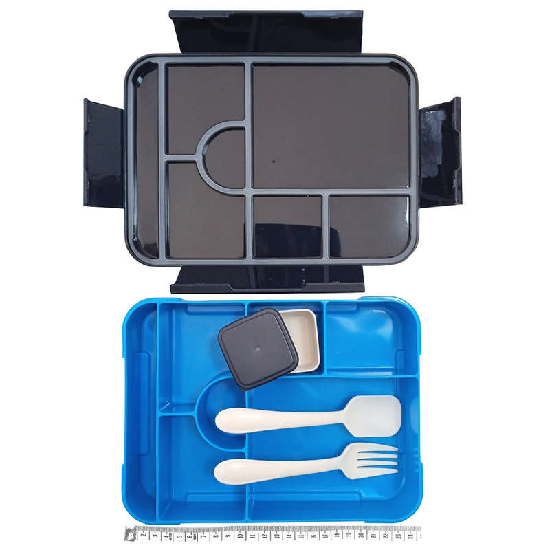 17Pcs 7-Compartment Dinosaur Bento Lunchbox Set