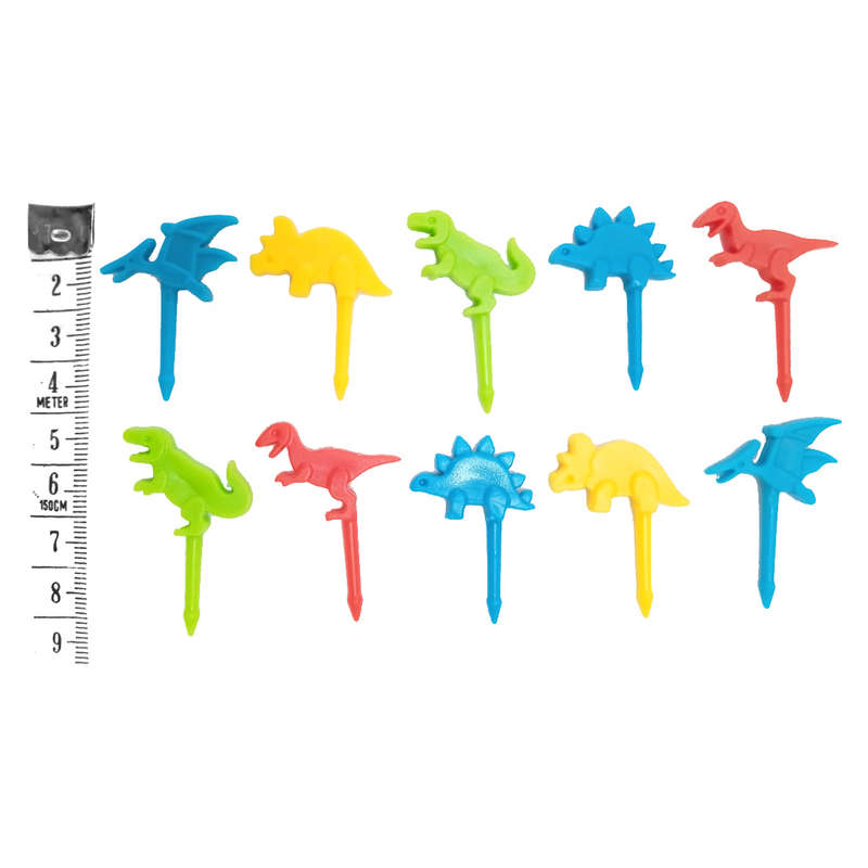 17Pcs 7-Compartment Dinosaur Bento Lunchbox Set